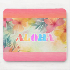 Aloha Hawaiian Blommigt Watercolor Musmatta