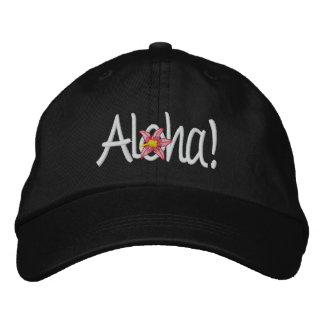 Aloha Hawaiian Broderad Keps