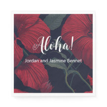 Aloha Hawaiian Bröllop Red Hibiscus