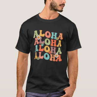 Aloha Hawaiian Flower Hawaii Vacation Women Manar T Shirt
