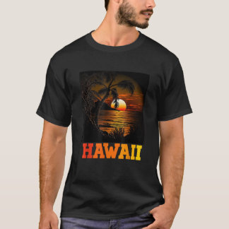Aloha Hawaiian hawaii manar sommarsemestersemat i T Shirt