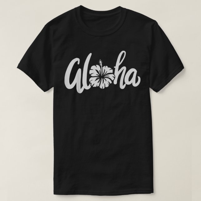 Aloha Hawaiian Hawaii T Shirt (Design framsida)