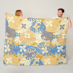 Aloha Hawaiian mönster print Fleecefilt