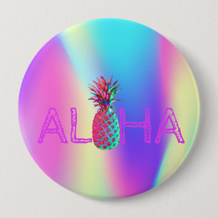 Aloha Hawaiian Pineapple Holography Knapp