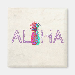 Aloha Hawaiian Pineapple Magnet