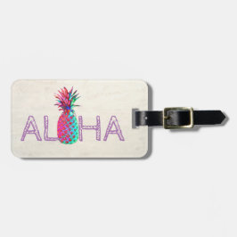 Aloha Hawaiian Pineapple-Personlig Bagagebricka