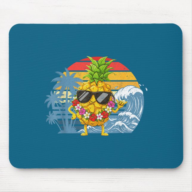 Aloha Hawaiian Pineapple Sign Hawaii Shaka Smile Musmatta (Framsidan)