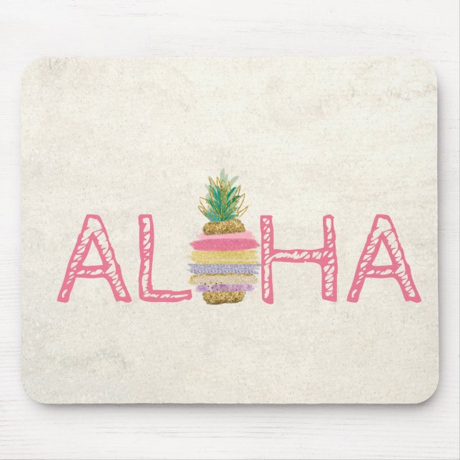 Aloha Hawaiian Stripe Pineapple Musmatta (Framsidan)