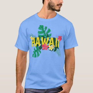 Aloha Hawaiian Sumer Vacation Tropical Flowers Haw T Shirt