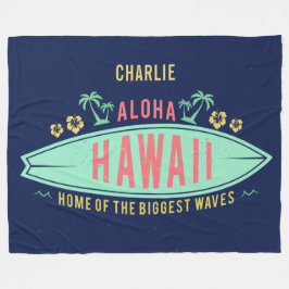 Aloha Hawaiian Surfer eget namn fleece filet