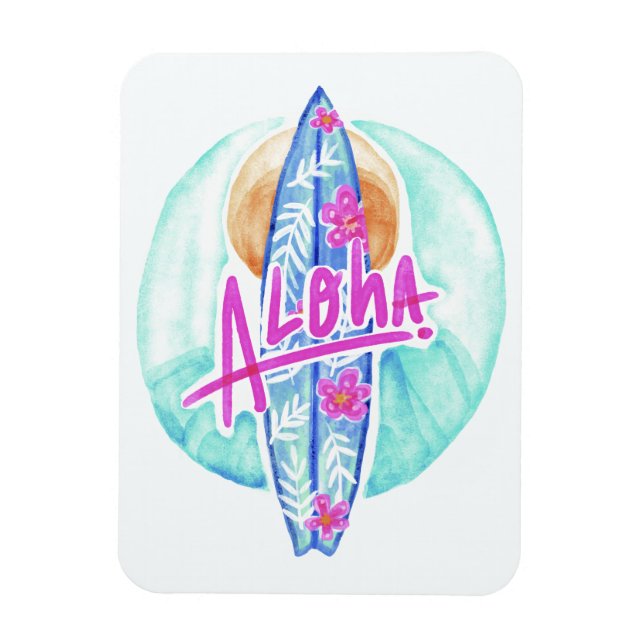 Aloha Hawaiian Surfer magnet (Vertikal)