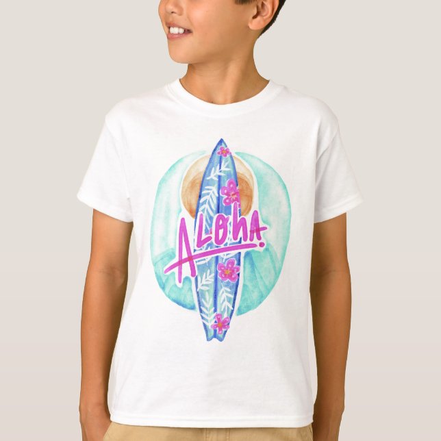 Aloha Hawaiian Surfer shirts & jacka T Shirt (Framsida)