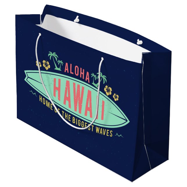 Aloha Hawaiian Surfer stor presentväska (Baksidan Vinklad)
