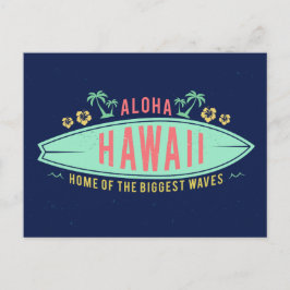 Aloha Hawaiian Surfer-vykort Vykort