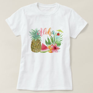 Aloha Hawaiian Tropical Pineapple Women's T Shirt