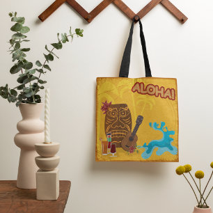 Aloha Hawaiian Vacation Tote Bag Tygkasse