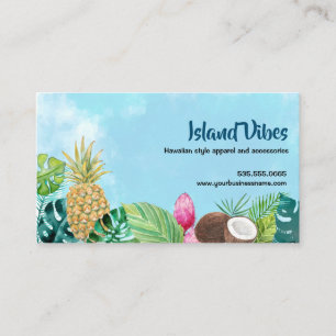 Aloha Hawaiian Watercolor Visitkort