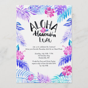 Aloha Hawaiiansk inbjudan
