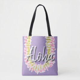 Aloha hawaiiansk Plumeria Lei Elegant blomsterpast Tygkasse