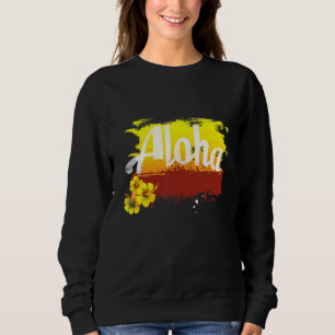 Aloha hawaiiansk Tiki Retro Vintage Maui Ohana T Shirt