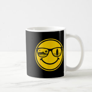 Aloha hawaiianskt surf leende ansikte waikiki hawa kaffemugg