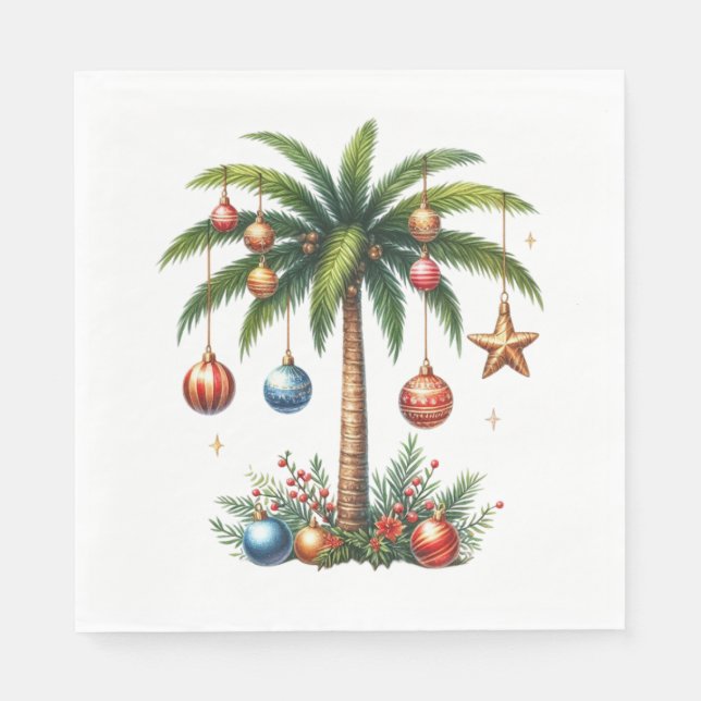 ALOHA HAWAIISK SEMESTER JULTEMA PAPPERSSERVETT (Framsidan)