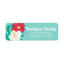 Aloha | Hawaiiska Adressetiketter Returadress Etikett