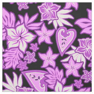 Aloha Heart Hawaiian Hibiskus Tropisk Tyg