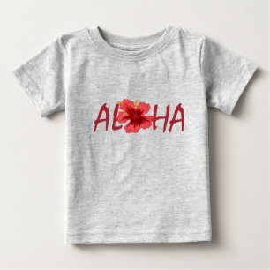 Aloha hibiscus baby creeper t shirt