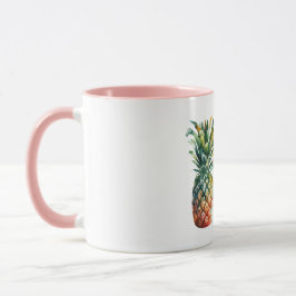 Aloha Hibiscus Flower Pineapple Mugg