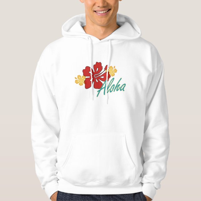 Aloha Hibiscus Hoodie (Framsida)