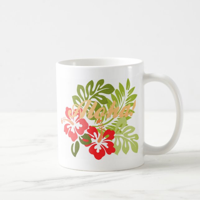 Aloha Hibiscus Kaffemugg (Höger)