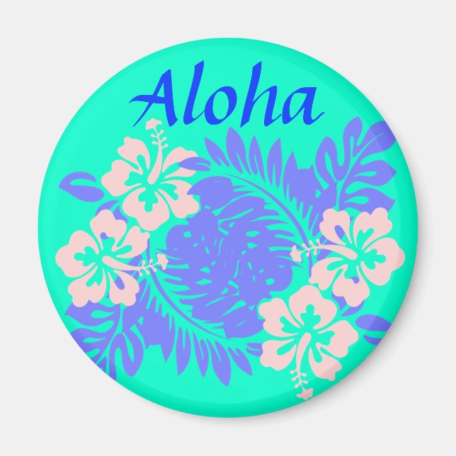 Aloha hibiscus magnet (Framsidan)