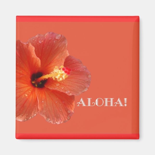 Aloha! Hibiscus Magnet (Framsidan)