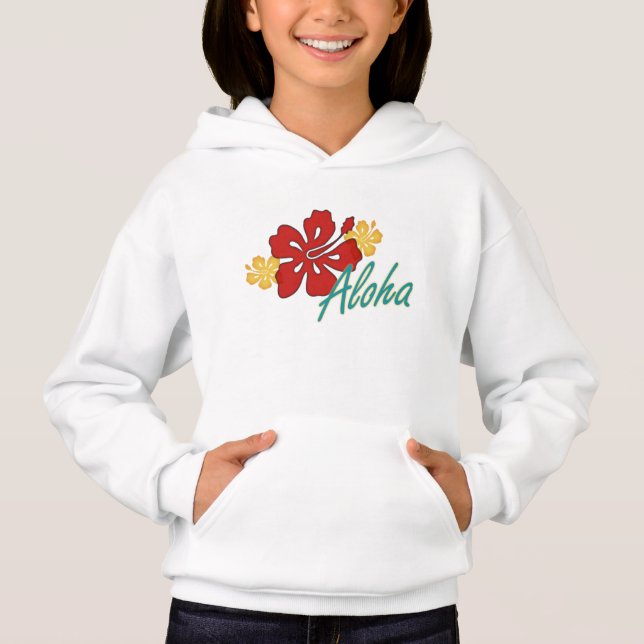 Aloha Hibiscus T Shirt (Framsida)