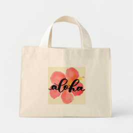 Aloha Hibiscus Totebag Mini Tygkasse