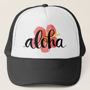 Aloha hibiskustruckerkeps truckerkeps