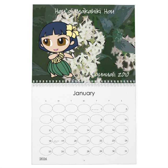 "Aloha Honeys" 2010 års kalender (Jan 2026)