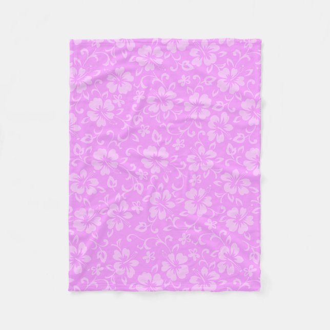 Aloha Honeys Coordinate Hawaiian Hibiscus Fleecefilt (Framsidan)