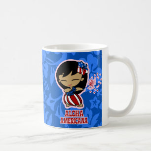 Aloha Honeys Firecracker Hula Girl Kaffemugg