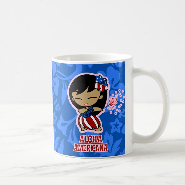 Aloha Honeys Firecracker Hula Girl Kaffemugg (Höger)