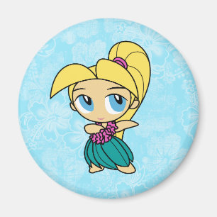 Aloha Honeys Hula Girl Hibiscus Magnets Magnet