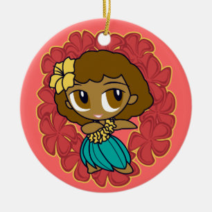 Aloha Honeys Hula Girl Ornaments Julgransprydnad Keramik