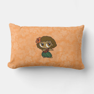 Aloha Honeys Hula Girl Reversible Lumbar Pillows Lumbarkudde