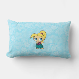 Aloha Honeys Hula Girl Reversible Lumbar Pillows Lumbarkudde