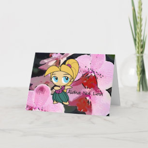 "Aloha Honeys" Kärlek-hälsningskort Kort