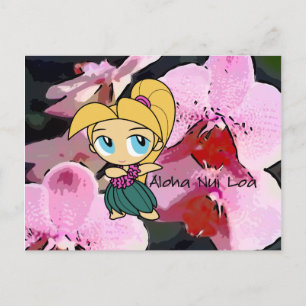Aloha Honeys Luau & Hälsning vykort