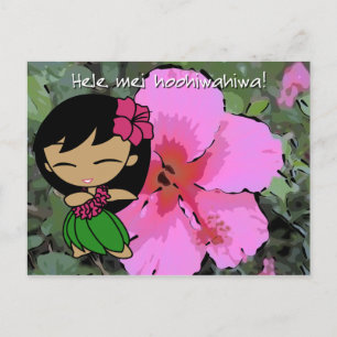 Aloha Honeys Luau & Hälsning vykort