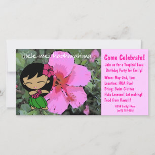 Aloha Honeys Luau Inbjudan