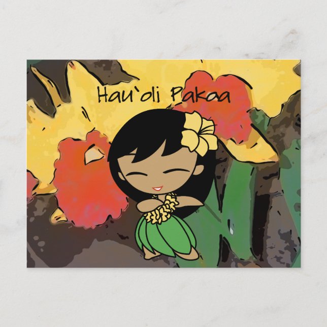 Aloha Honeys Påsk vykort (Framsida)